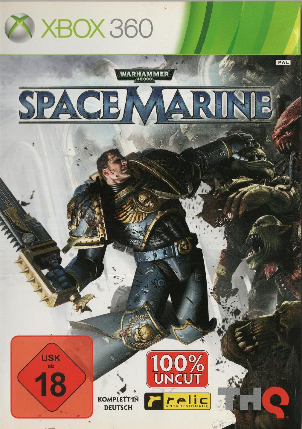 Warhammer 40,000: Space Marine - Xbox 360 Vorderseite