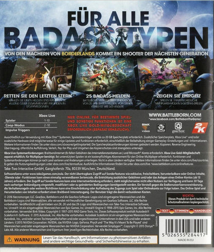 Battleborn - Xbox One Rückseite