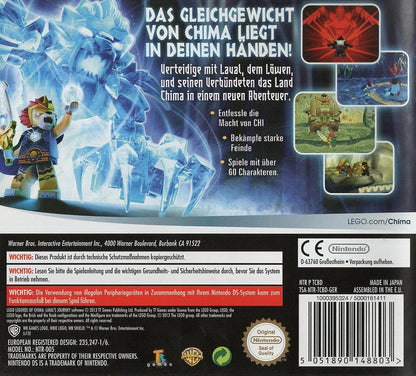 LEGO Legends of Chima: Laval's Journey - Nintendo DS Rückseite