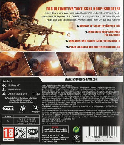 Insurgency: Sandstorm - Xbox One Rückseite