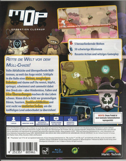 MOP: Operation Cleanup - PlayStation 4 Rückseite