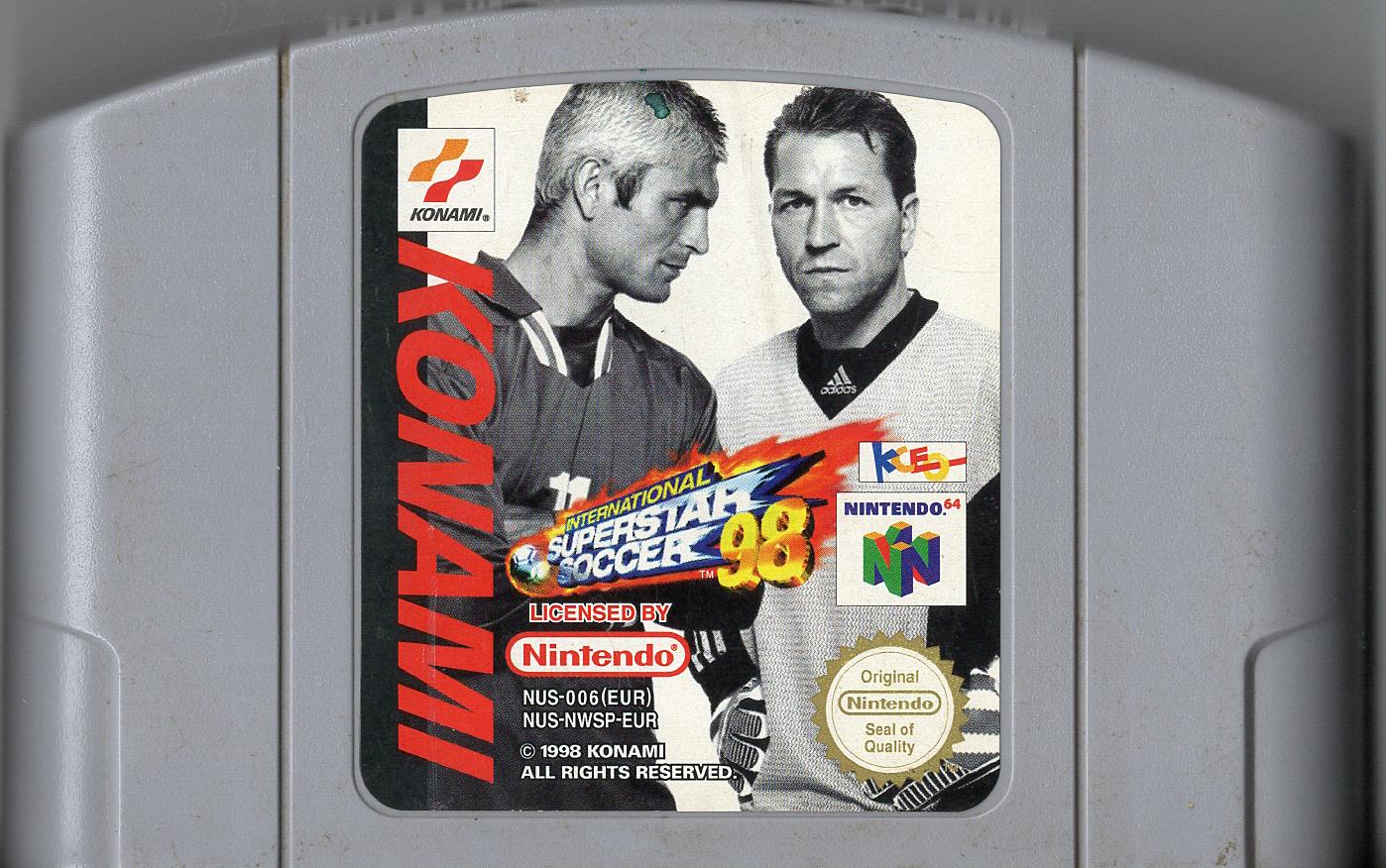 International Superstar Soccer 98 - Nintendo 64 - Modul Vorderseite
