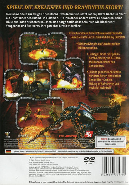 Ghost Rider - PlayStation 2 Rückseite