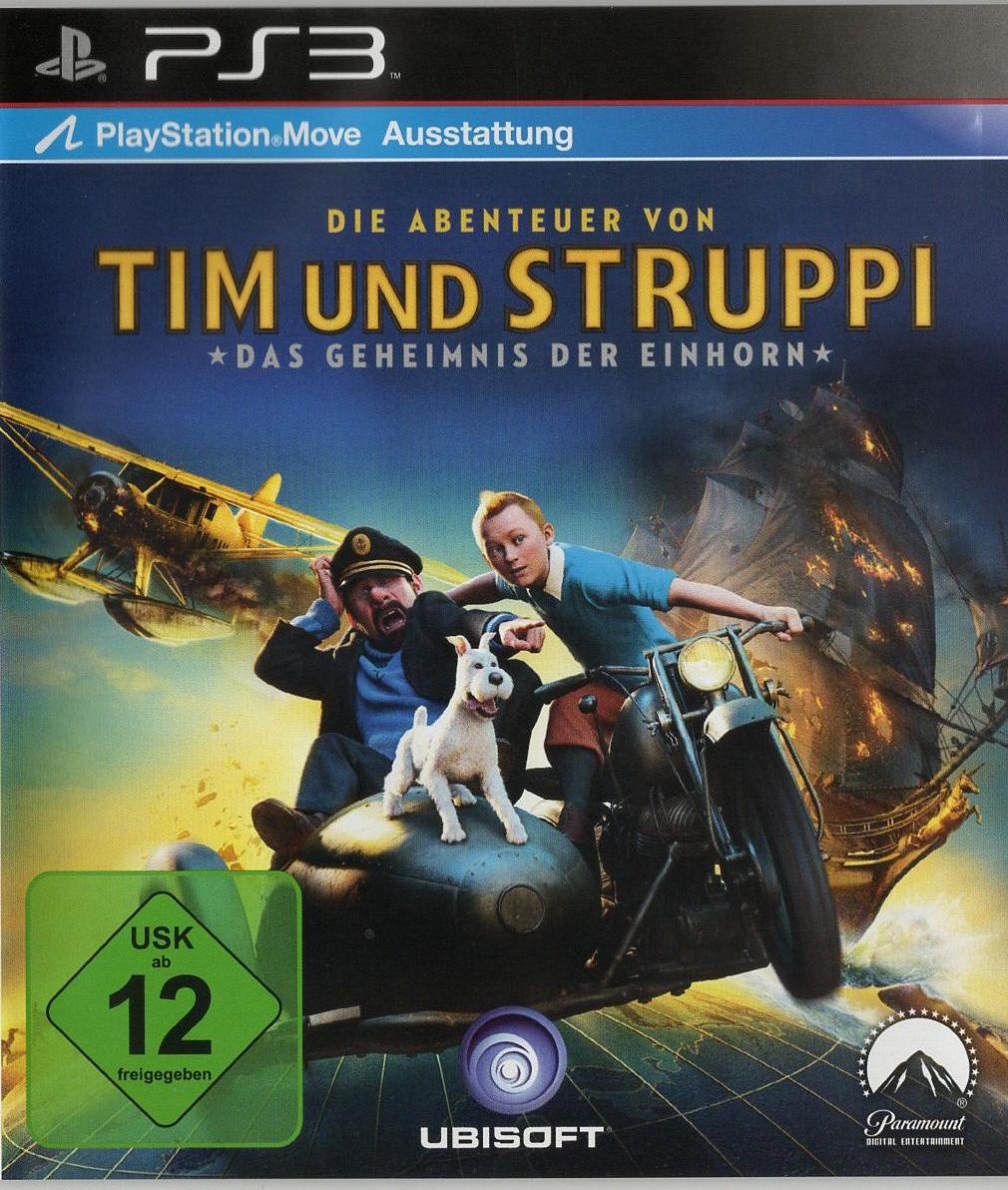 Die Abenteuer von Tim und Struppi: Das Geheimnis der Einhorn - PlayStation 3 Vorderseite