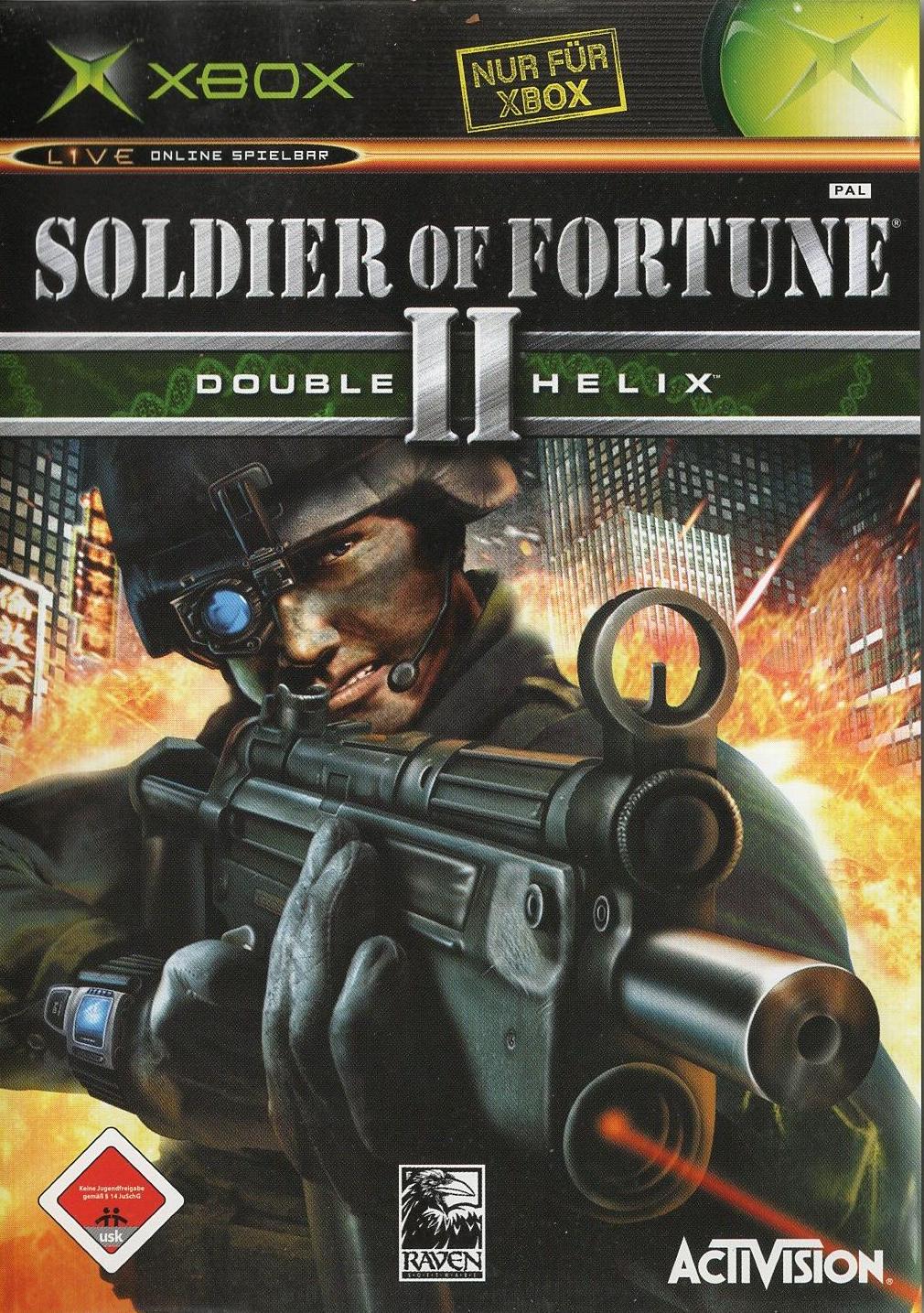 Soldier of Fortune II: Double Helix - Xbox Vorderseite