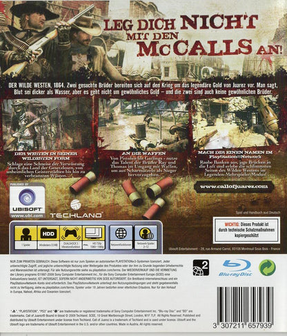 Call of Juarez: Bound in Blood - PlayStation 3 Rückseite