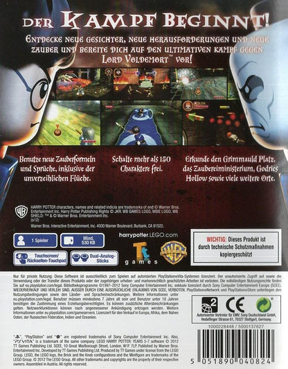 LEGO Harry Potter: Die Jahre 5-7 - PlayStation Vita Rückseite