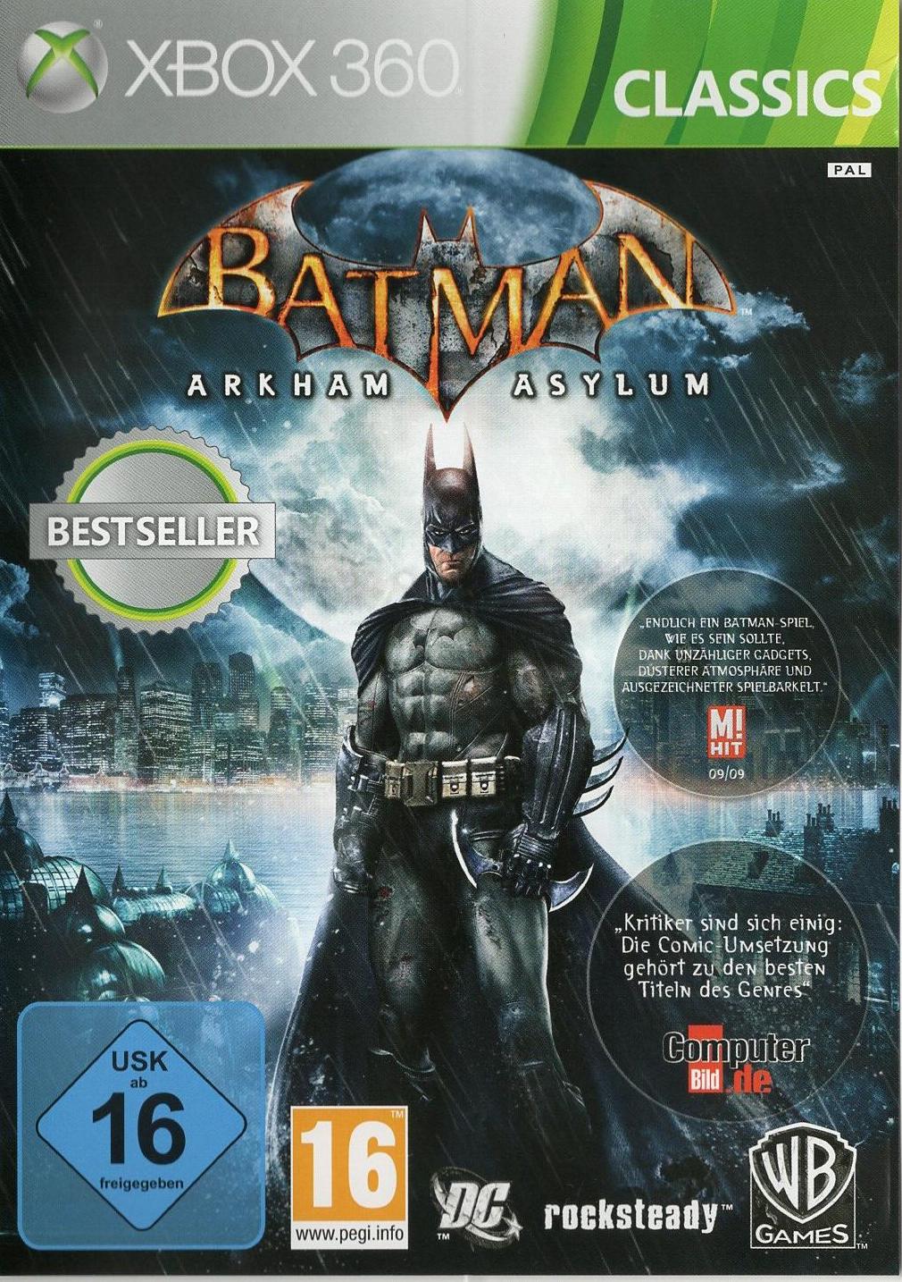 Batman: Arkham Asylum - Xbox 360 Vorderseite