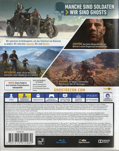 Tom Clancy's Ghost Recon Wildlands - PlayStation 4 Rückseite