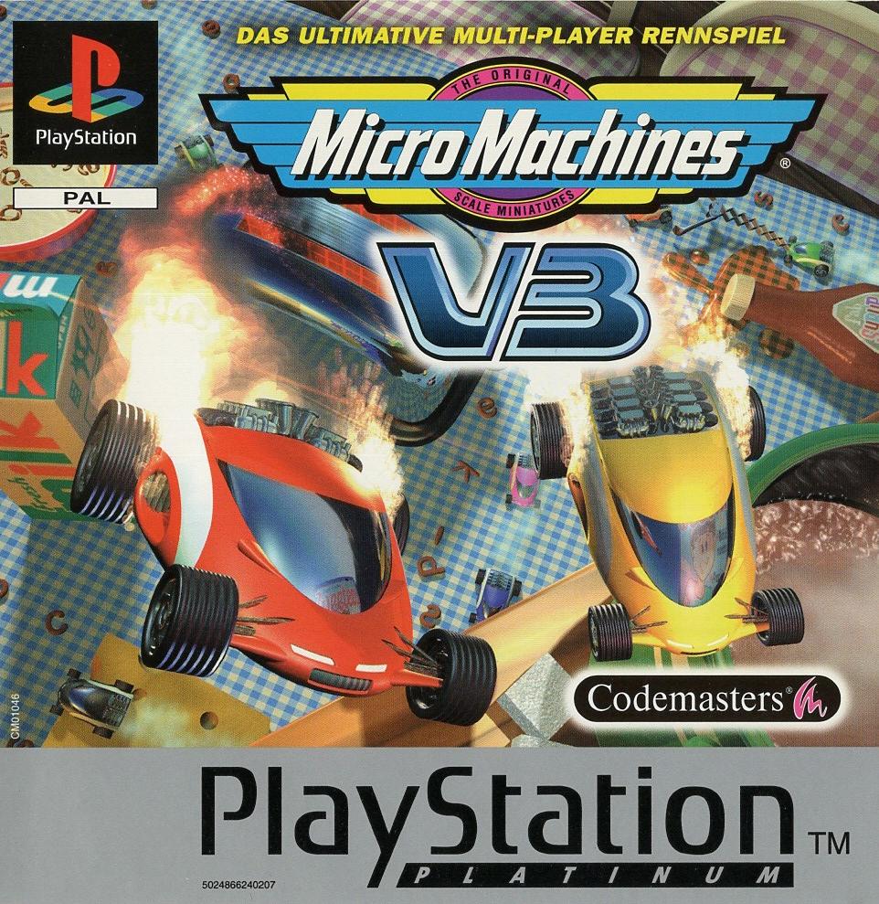 Micro Machines V3 - PlayStation 1 Vorderseite