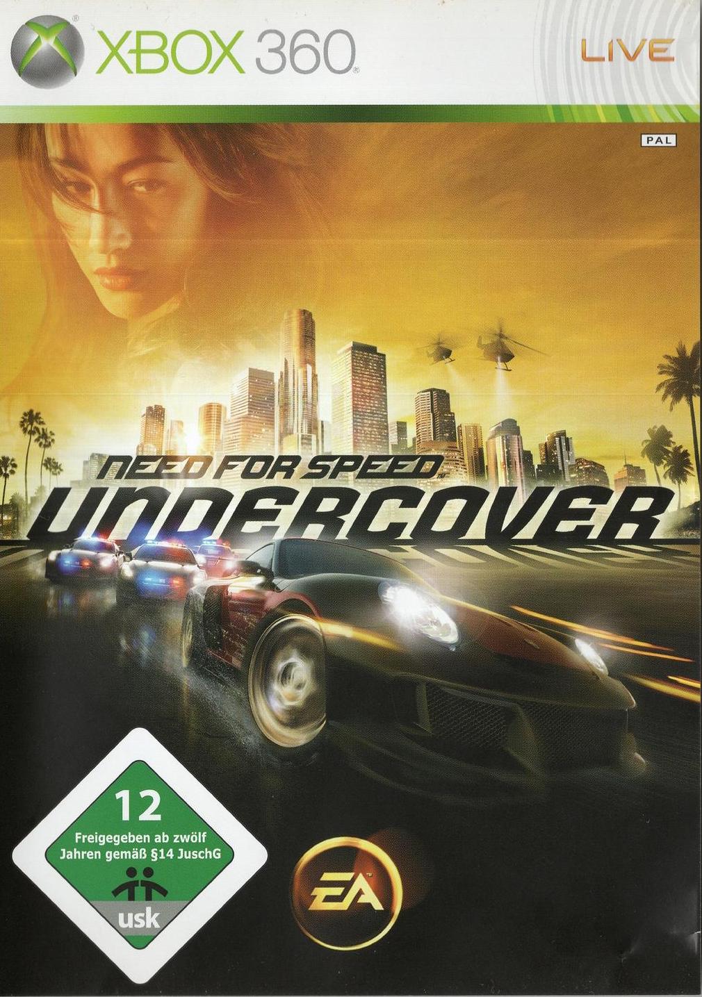Need for Speed: Undercover - Xbox 360 Vorderseite