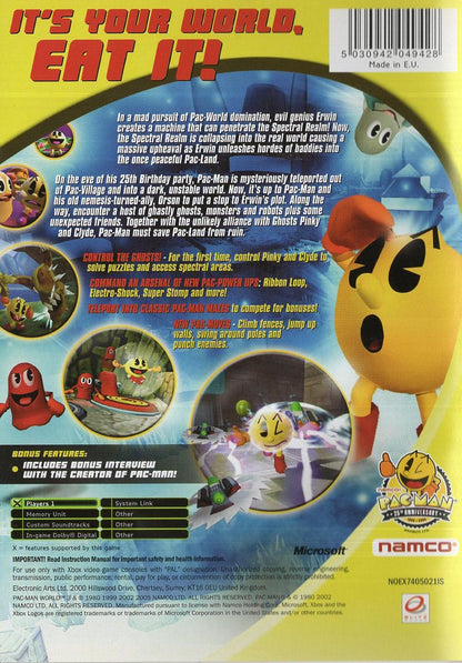 Pac-Man World 3 - Xbox Rückseite