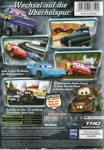 Cars - Xbox Rückseite