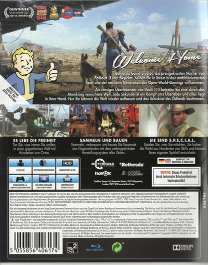Fallout 4 - PlayStation 4 Rückseite
