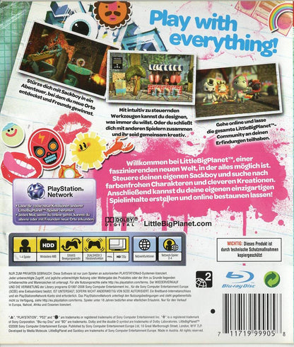 LittleBigPlanet - PlayStation 3 Rückseite