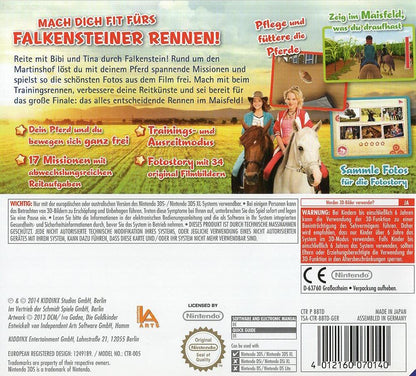 Bibi & Tina - Nintendo 3DS Rückseite