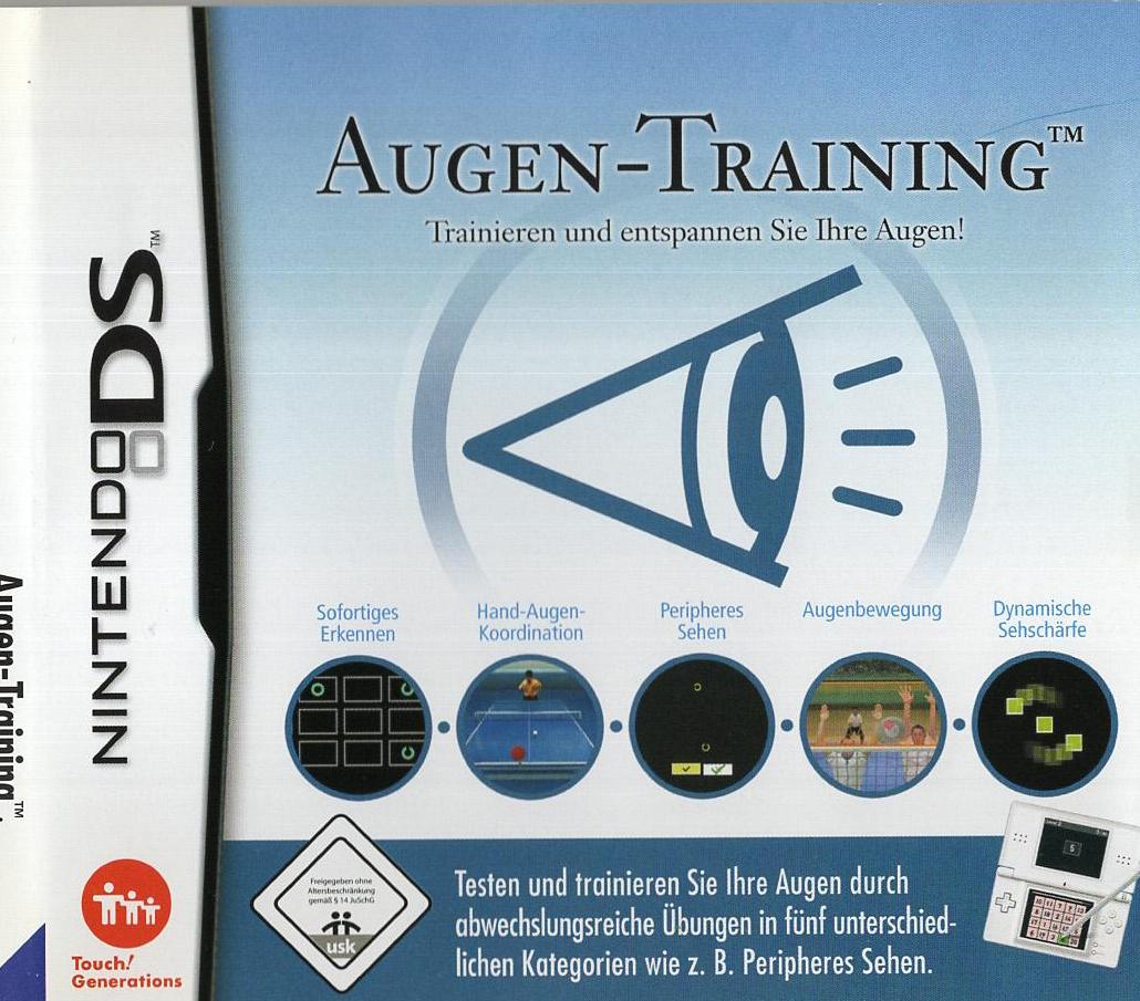 Augen-Training - Nintendo DS Vorderseite