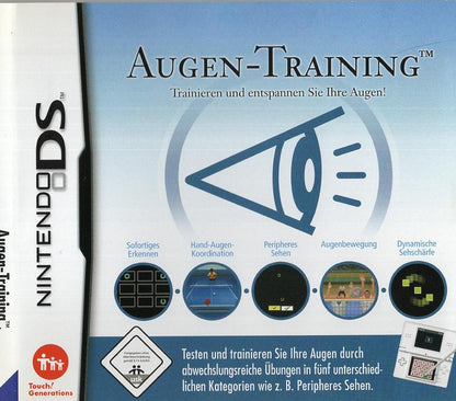 Augen-Training - Nintendo DS Vorderseite