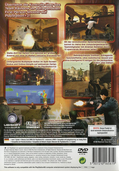 Tom Clancy's Rainbow Six 3 - PlayStation 2 Rückseite
