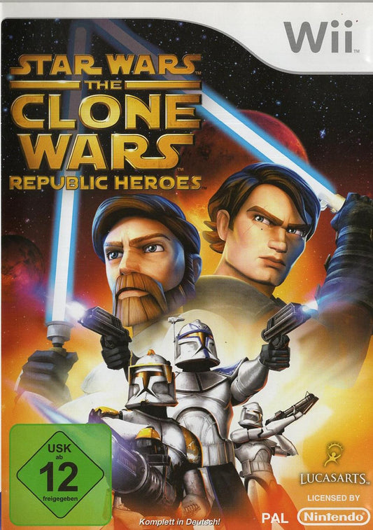 Star Wars: The Clone Wars - Republic Heroes - Nintendo Wii Vorderseite