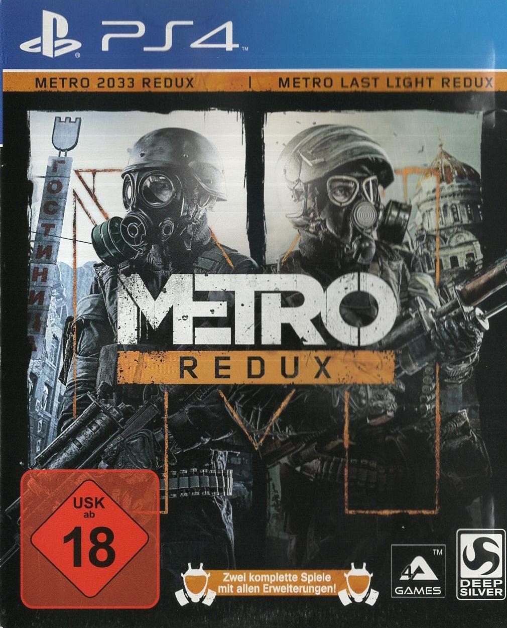 Metro Redux - PlayStation 4 Vorderseite