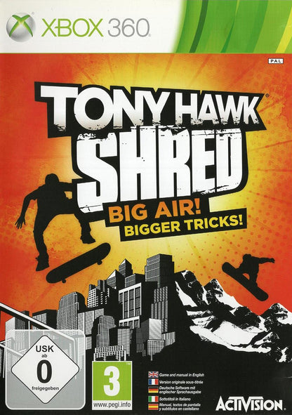 Tony Hawk: Shred - Xbox 360 Vorderseite
