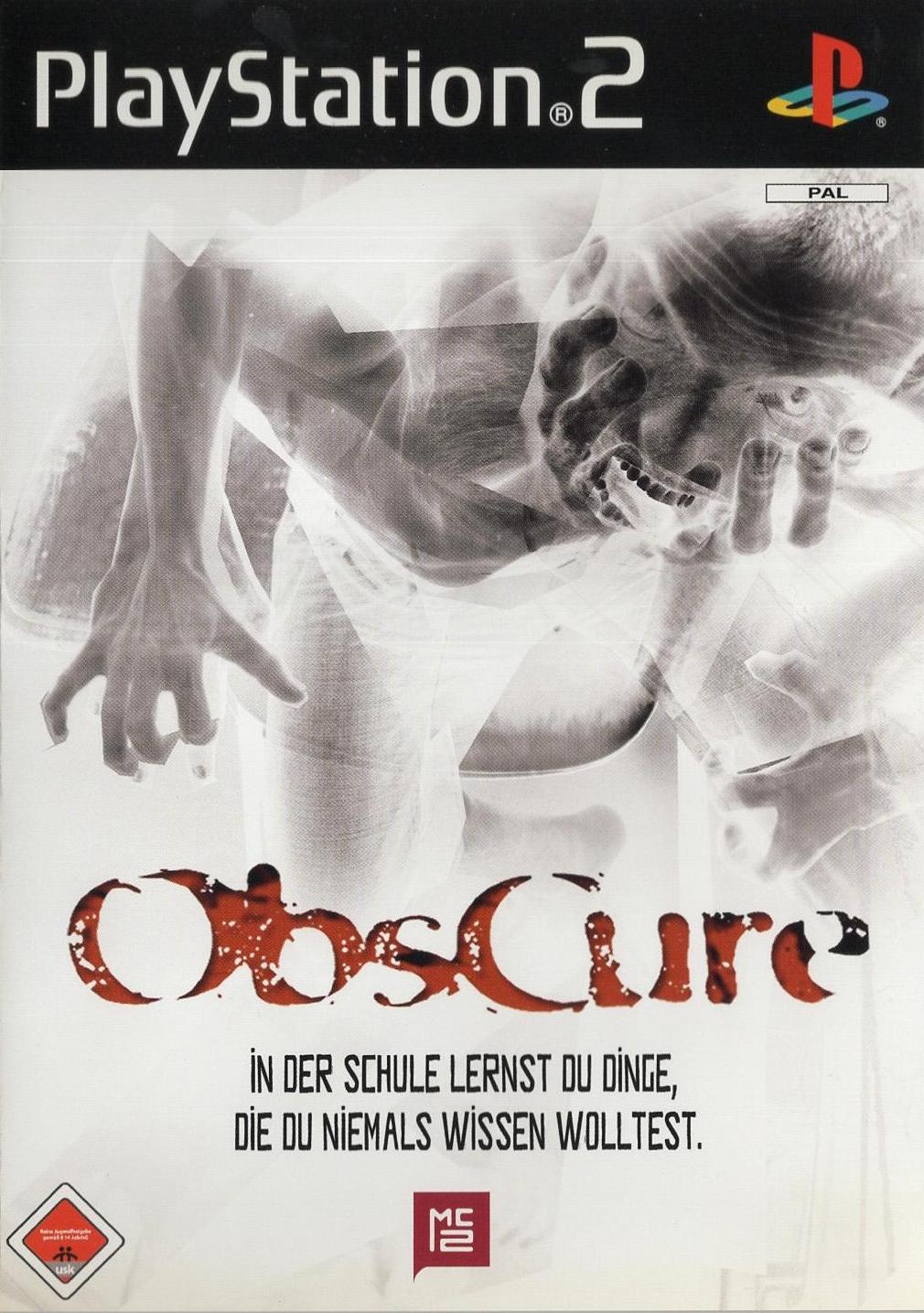 Obscure - PlayStation 2 Vorderseite