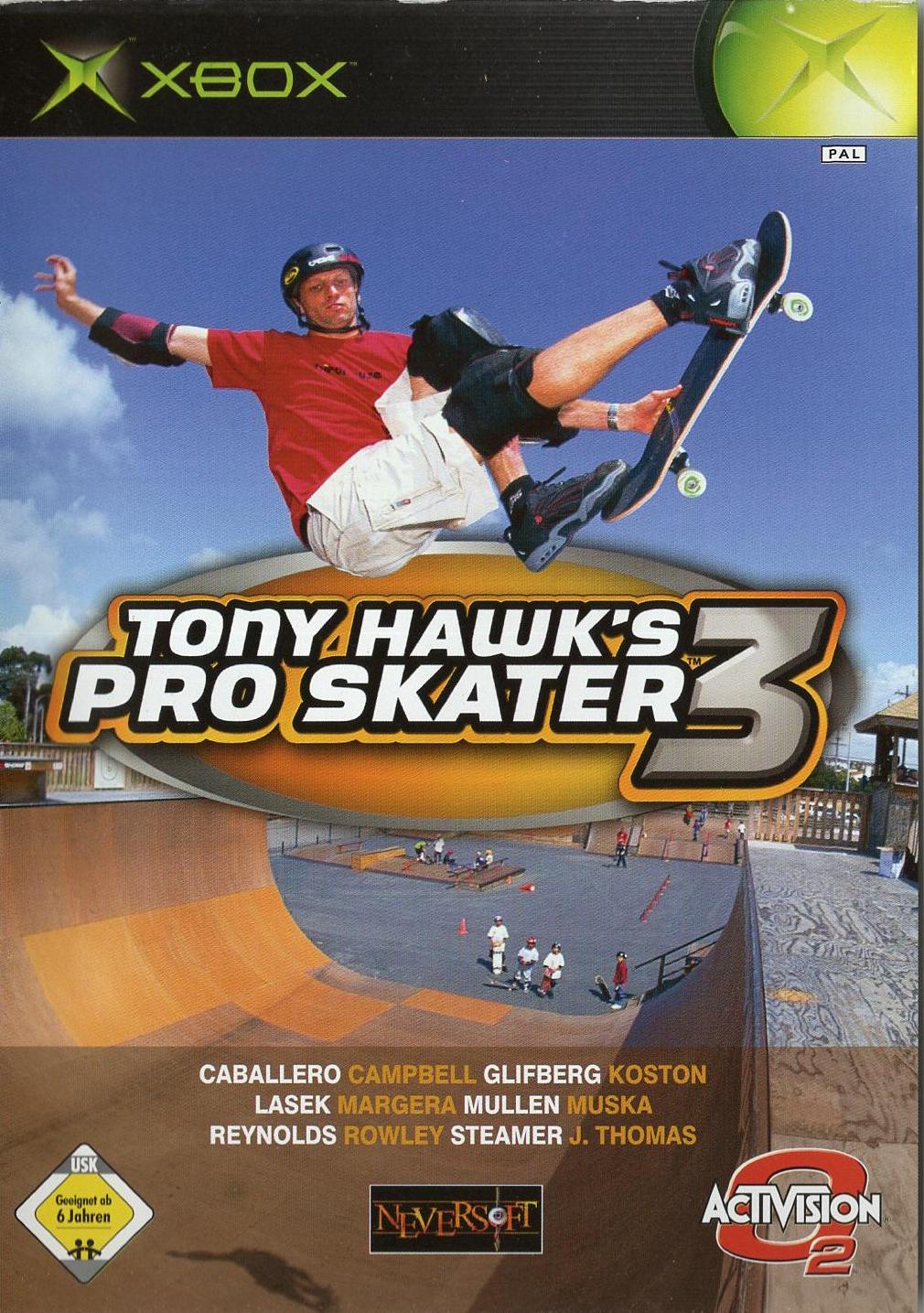 Tony Hawk's Pro Skater 3 - Xbox Vorderseite