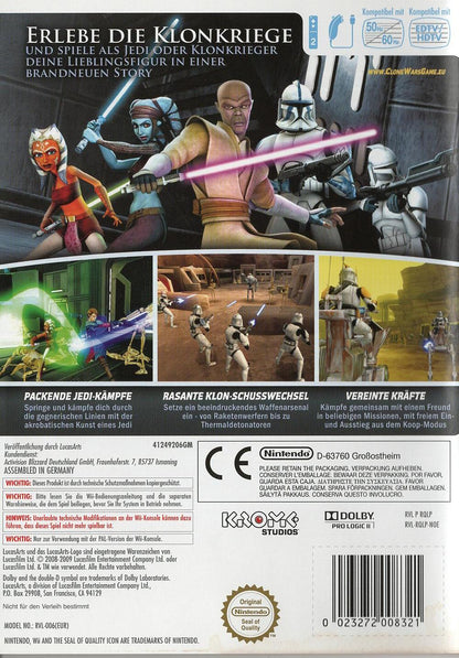 Star Wars The Clone Wars: Republic Heroes - Nintendo Wii Rückseite