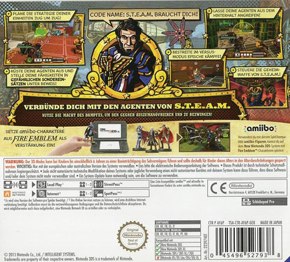 Code Name: S.T.E.A.M. - Nintendo 3DS Rückseite