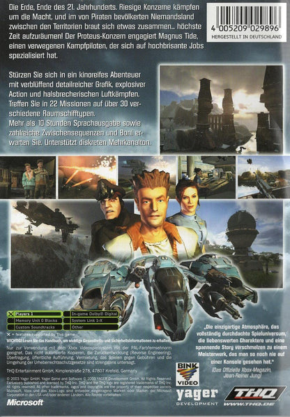 Yager - Xbox Rückseite