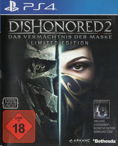 Dishonored 2 - PlayStation 4 Vorderseite