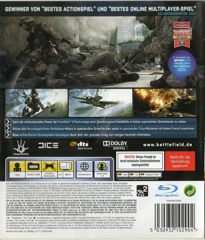 Battlefield 3 - PlayStation 3 Rückseite