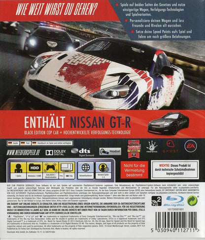 Need for Speed Rivals - PlayStation 3 Rückseite