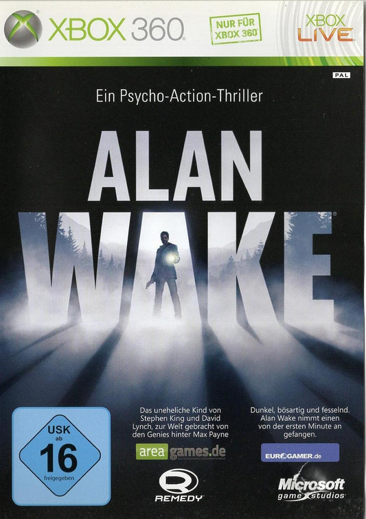 Alan Wake - Xbox 360 Vorderseite
