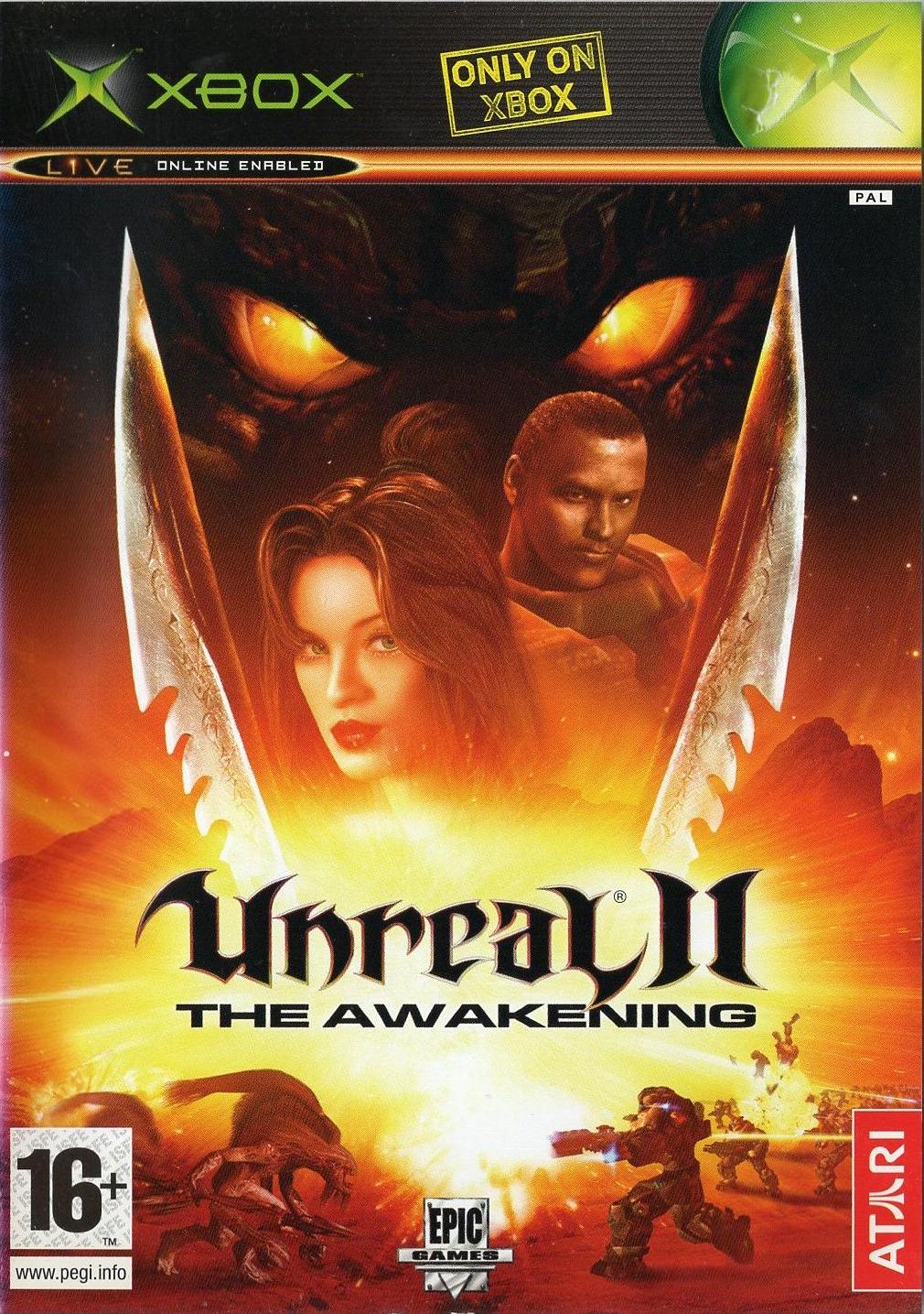 Unreal II: The Awakening - Xbox Vorderseite