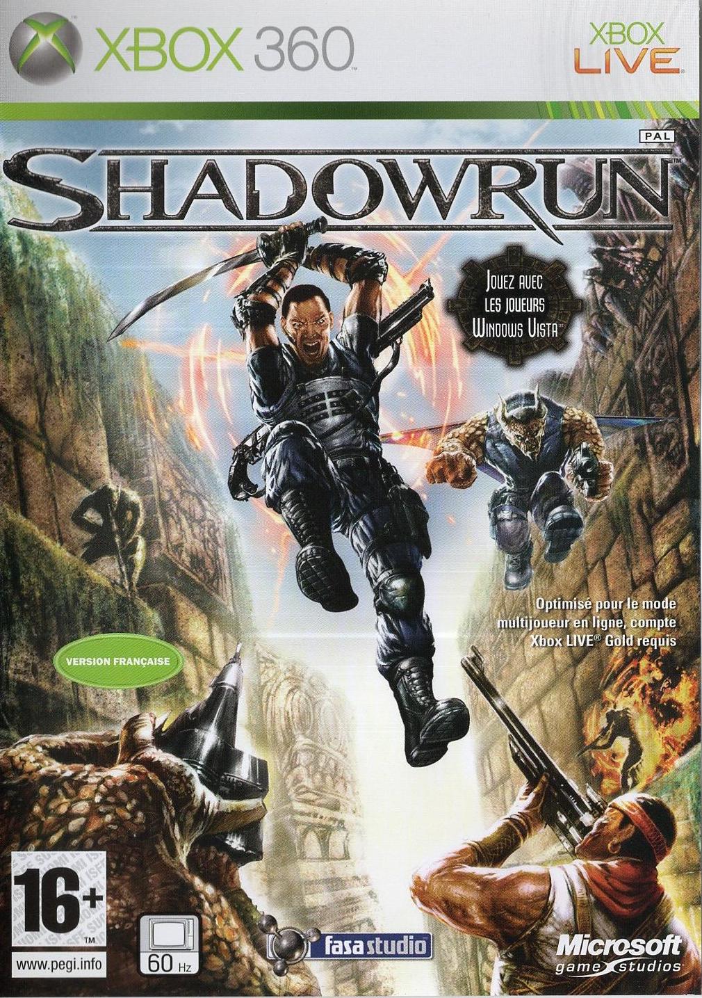 Shadowrun - Xbox 360 Vorderseite
