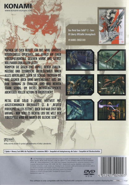 Metal Gear Solid 2: Sons of Liberty - PlayStation 2 Rückseite