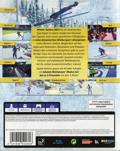 Winter Games 2023 - PlayStation 4 Rückseite