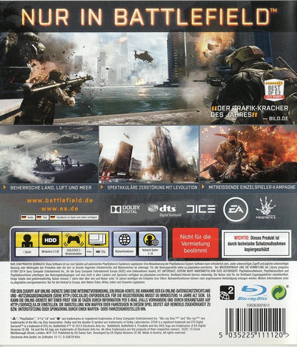 Battlefield 4 - PlayStation 3 Rückseite