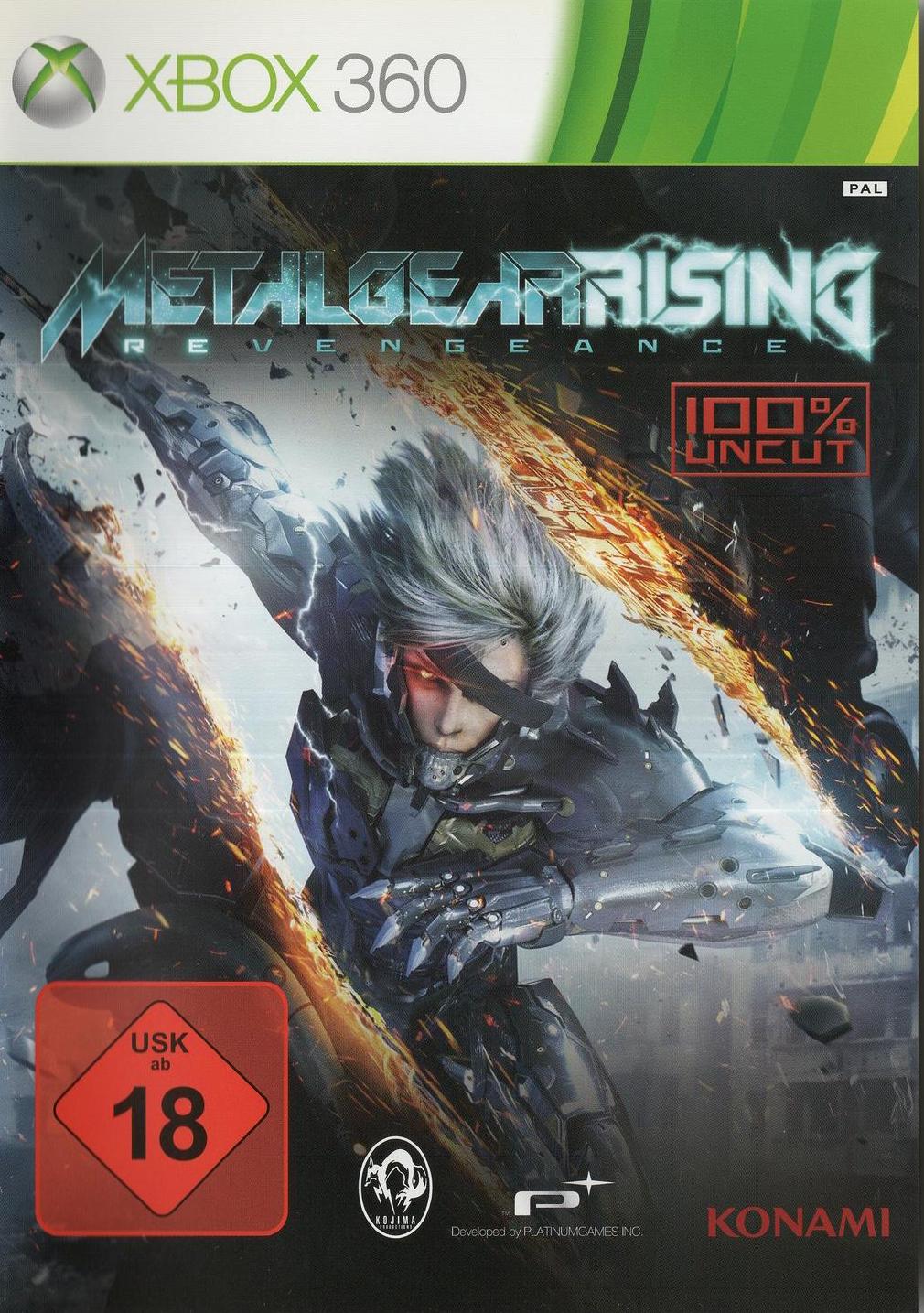 Metal Gear Rising: Revengeance - Xbox 360 Vorderseite