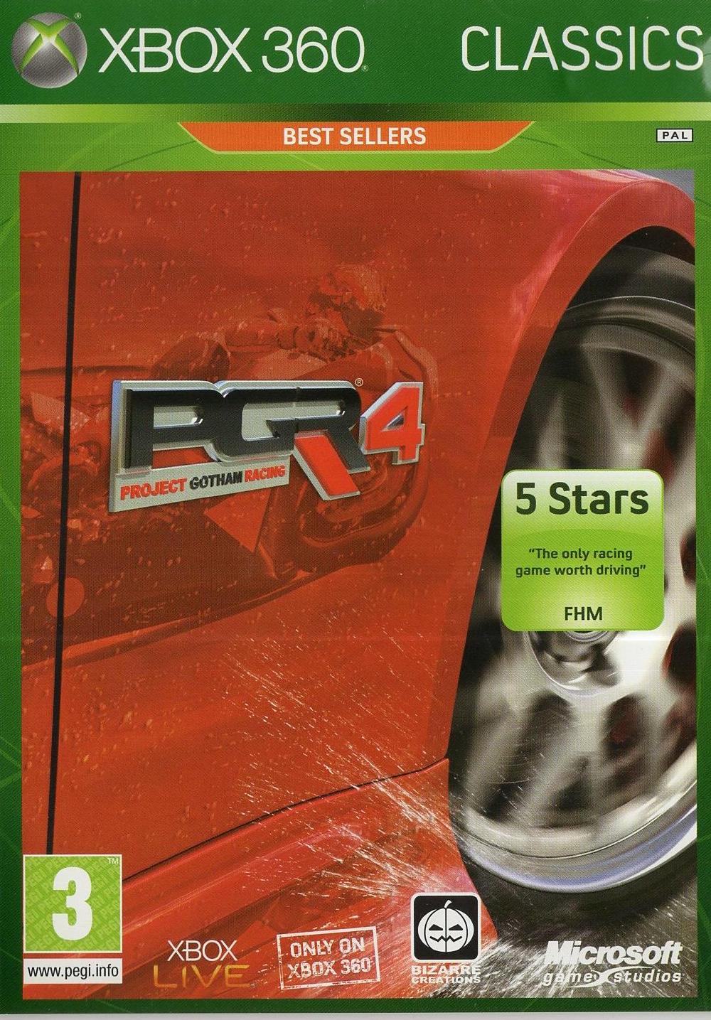 Project Gotham Racing 4 - Xbox 360 Vorderseite