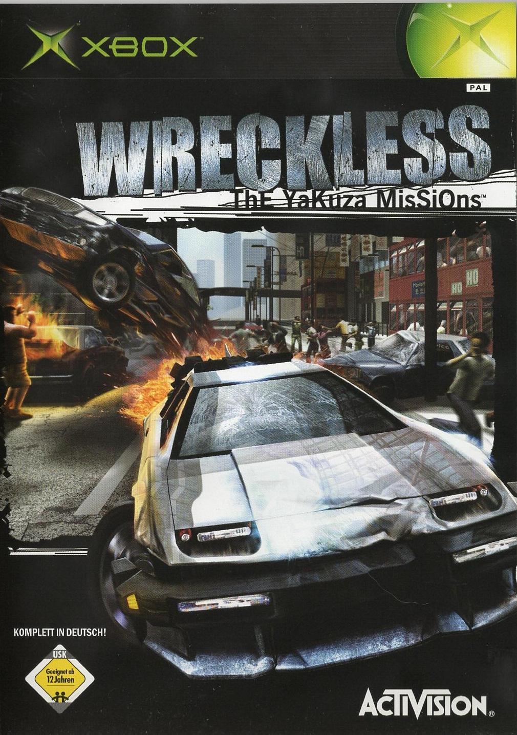 Wreckless: The Yakuza Missions - Xbox Vorderseite