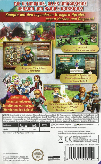 Hyrule Warriors: Definitive Edition - Nintendo Switch Rückseite