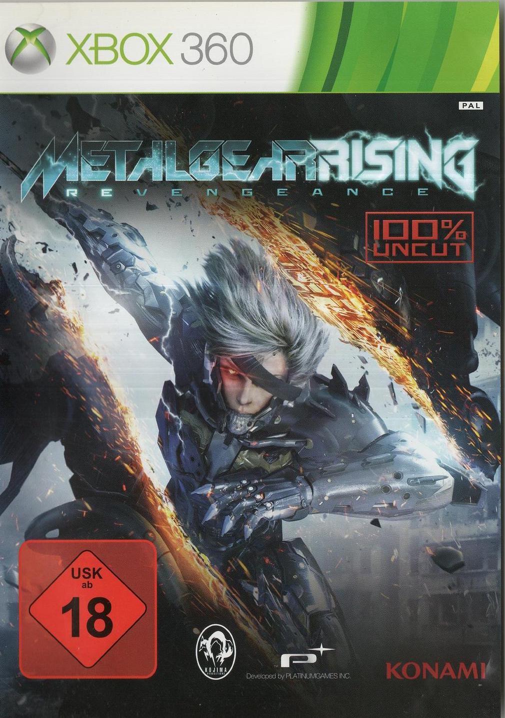 Metal Gear Rising: Revengeance - Xbox 360 Vorderseite