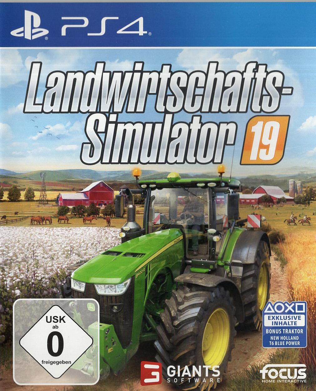Landwirtschafts-Simulator 19 - PlayStation 4 Vorderseite