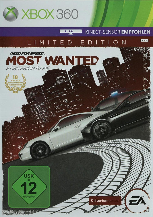 Need for Speed: Most Wanted - Xbox 360 Vorderseite