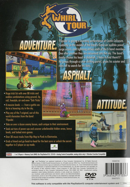 Whirl Tour - PlayStation 2 Rückseite