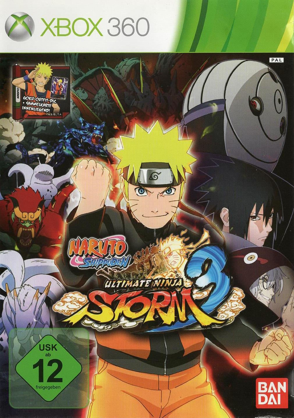 Naruto Shippuden: Ultimate Ninja Storm 3 - Xbox 360 Vorderseite