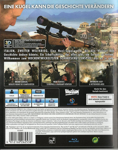 Sniper Elite 4 - PlayStation 4 Rückseite